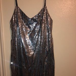 sparkly mini dress